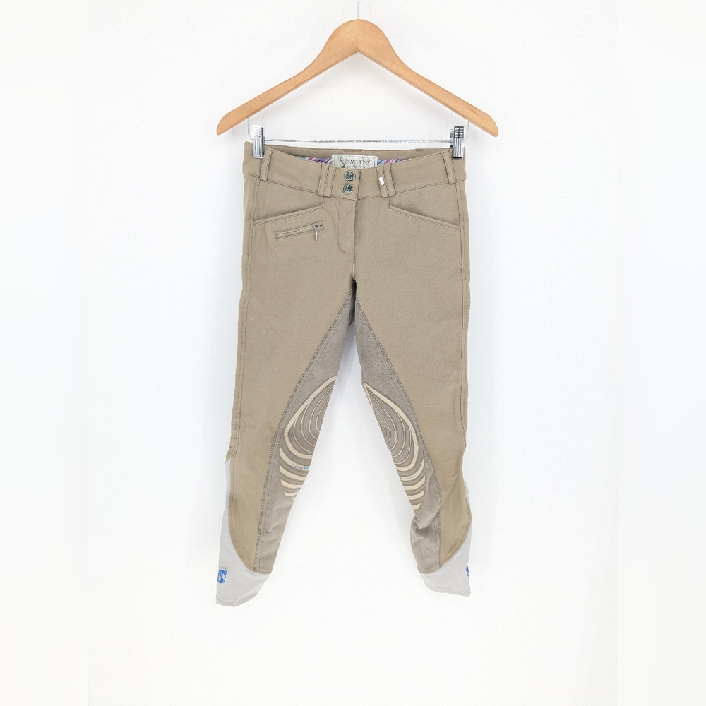 Symphony By Tredstep Breeches Women's Size 26R Tan Equestrian Horse Riding Pants